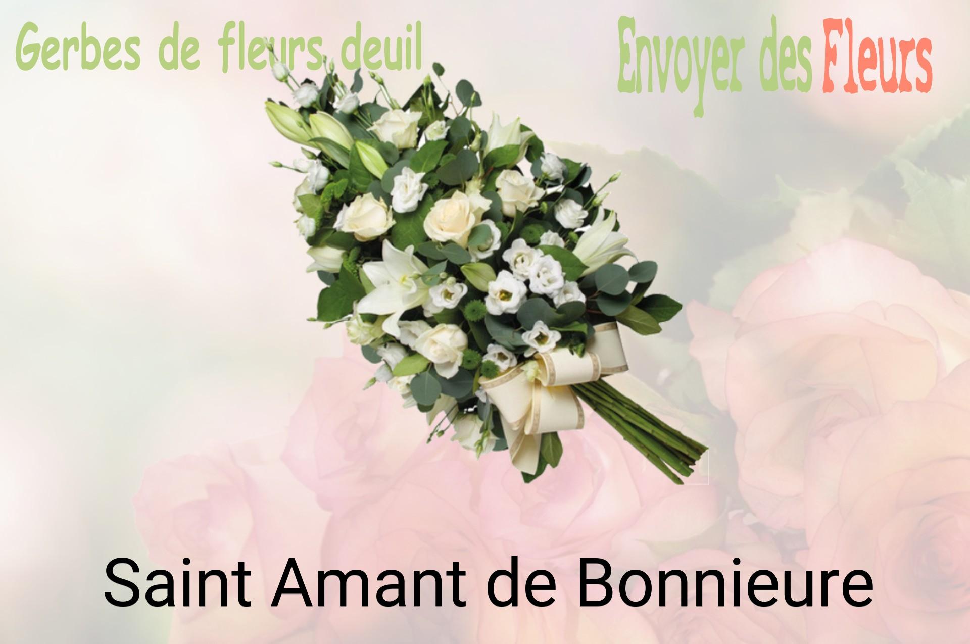 Gerbe de fleurs de deuil livrée à Saint-Amant-de-Bonnieure